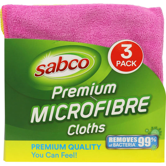 Fruitco Sabco All Surface Microfibre Cloths 3 Pack