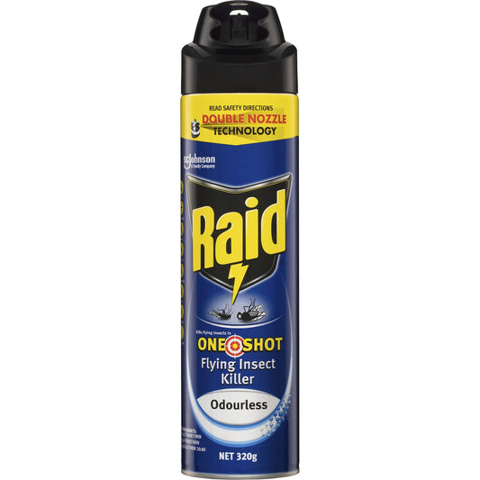 Fruitco Raid One Shot Flying Insect Killer Spray Odourless 320g