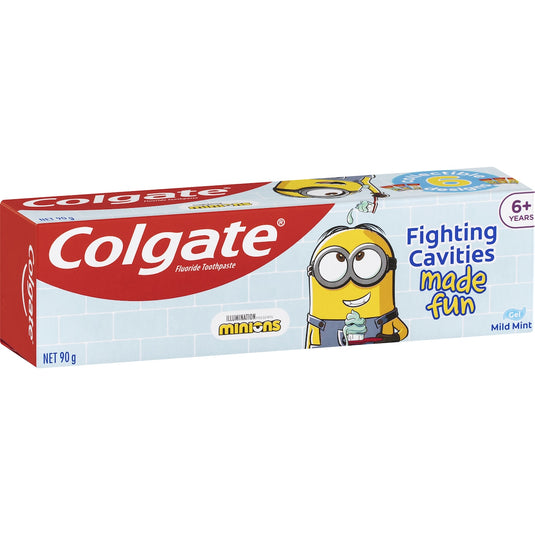 Fruitco Colgate Kids Toothpaste Kids Minions 6+ Years Mint Gel 90g