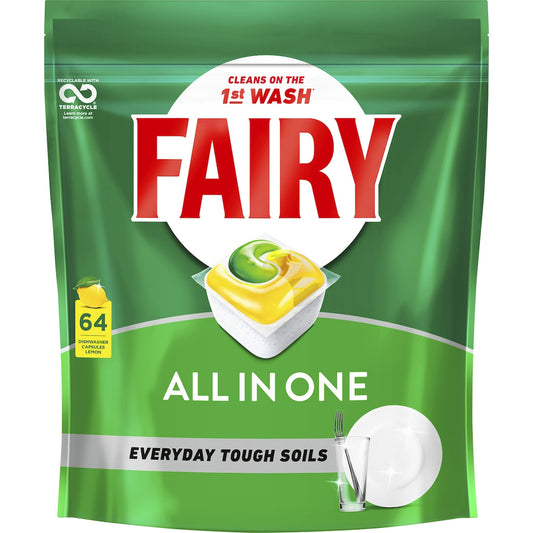 Fruitco Fairy All In One Dishwashing Tablets 64 pack