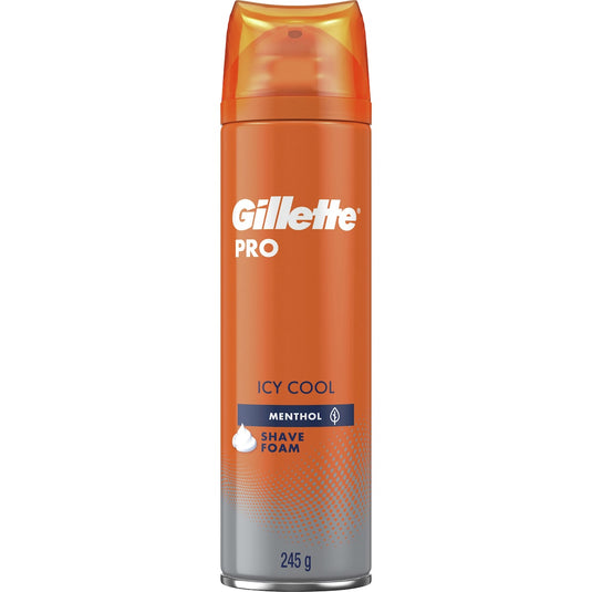 Fruitco Gillette Pro Icy Cool Shaving Foam Menthol 245g