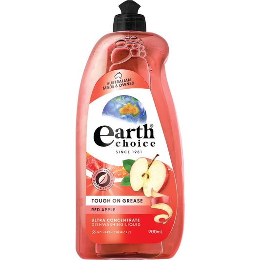 Fruitco Earth Choice Ultra Concentrate Dishwashing Liquid Red Apple 900ml
