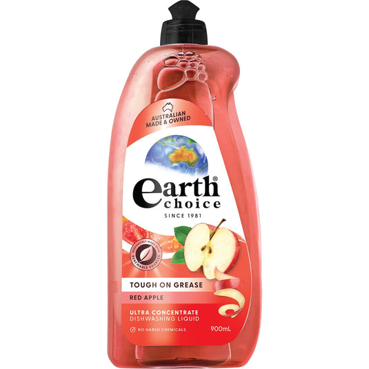 Fruitco Earth Choice Ultra Concentrate Dishwashing Liquid Red Apple 900ml