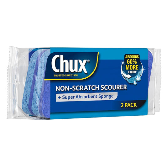 Fruitco Chux Non Scratch Scourer Sponge 2 Pack