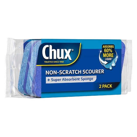 Fruitco Chux Non Scratch Scourer Sponge 2 Pack