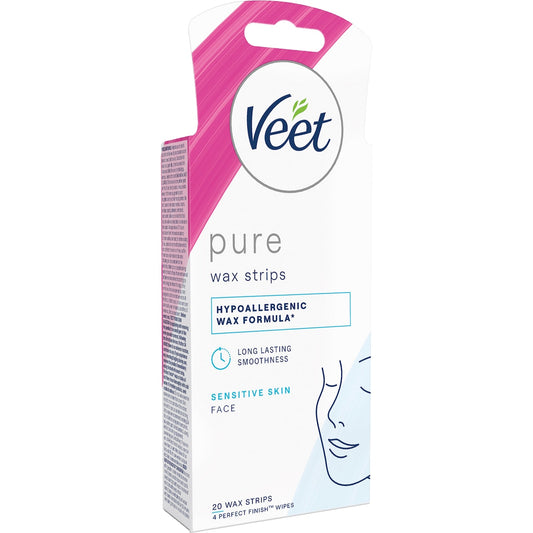 Fruitco Veet Pure Face Wax Strips 20 pack