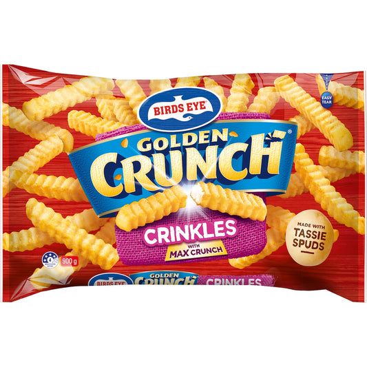 Fruitco Birds Eye Golden Crunch Crinkle Cut Chips 900g
