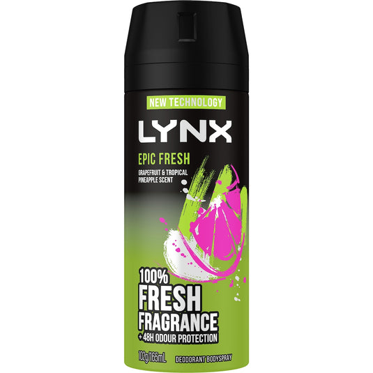 Fruitco LYNX Deodorant Body Spray Epic Fresh 48h 165mL