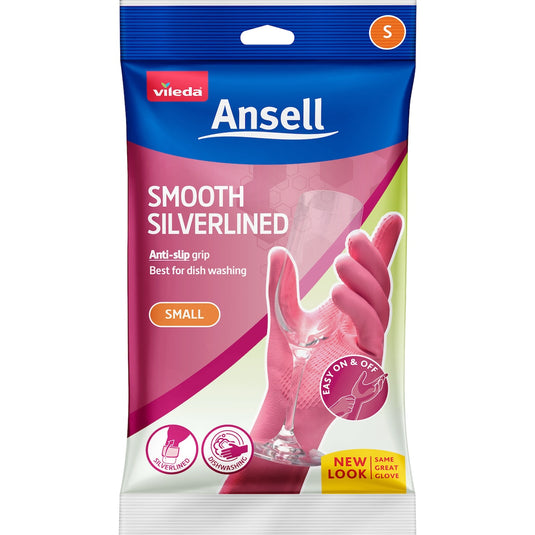 Fruitco Vileda Ansell Smooth Silverlined Gloves Small Pair Each