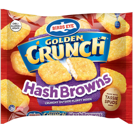 Fruitco Birds Eye Golden Crunch Hash Browns 800g