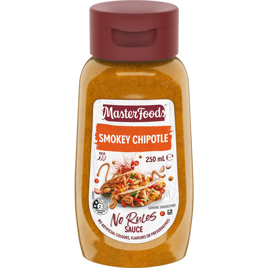 Fruitco MasterFoods Smokey Chipotle No Rules Sauce 250ml