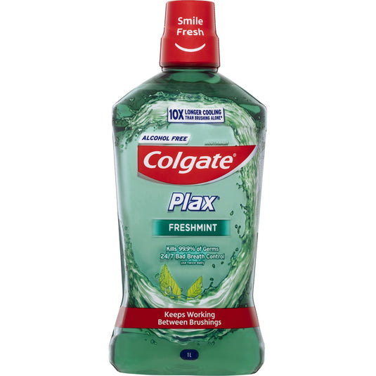 Fruitco Colgate Mouthwash Freshmint Alcohol Free - Plax 1l