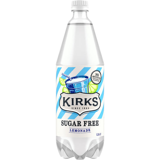 Fruitco Kirks Sugar Free Lemonade Soft Drink Bottle 1.25l