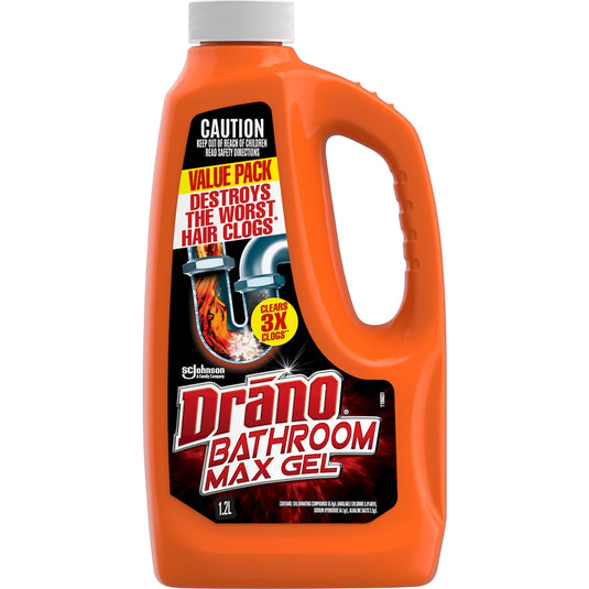 Fruitco Drano Bathroom Max Gel Drain Cleaner 1.2l