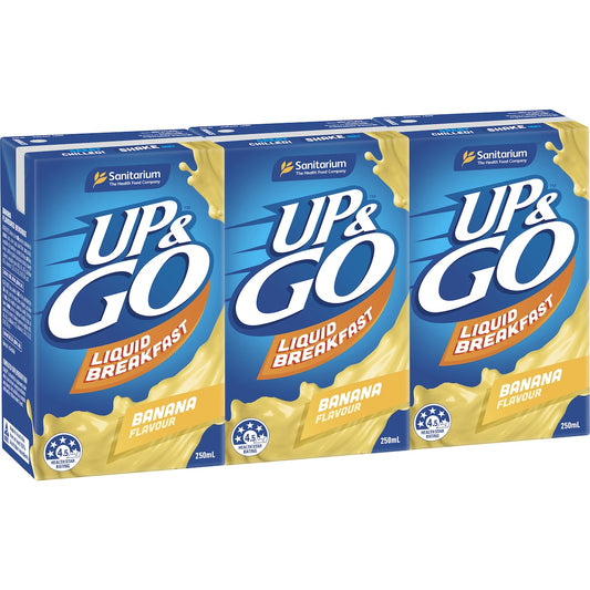 Fruitco Sanitarium Up&Go Liquid Breakfast Banana 3 Pack