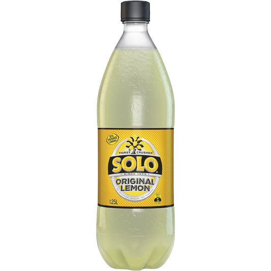 Fruitco Solo Thirst Crusher Original Lemon Soft Drink Bottle 1.25l