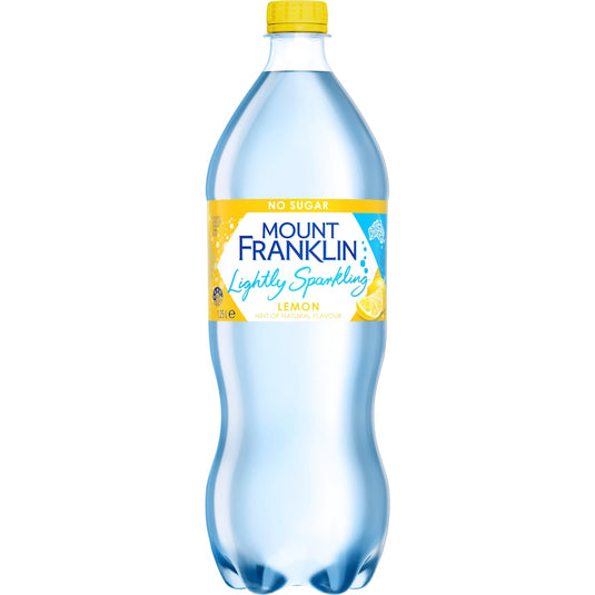 Fruitco Mount Franklin Lightly Sparkling Water Lemon Bottle 1.25L