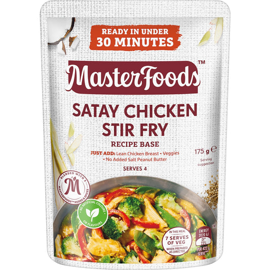 Fruitco MasterFoods Satay Chicken Stir Fry Recipe Base 175g