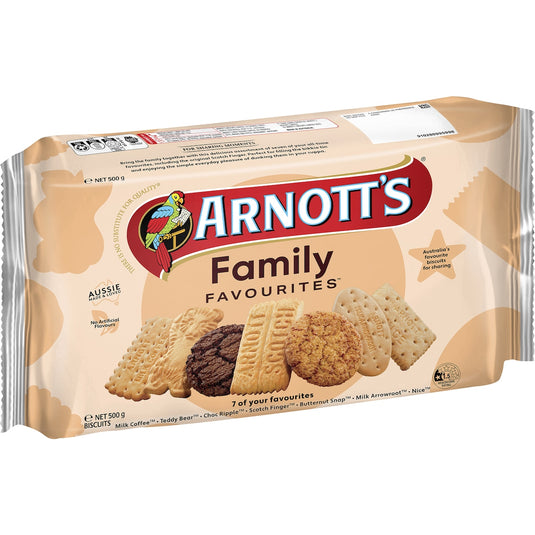 Fruitco Arnott's Family Favourites Assorted Biscuits 500g