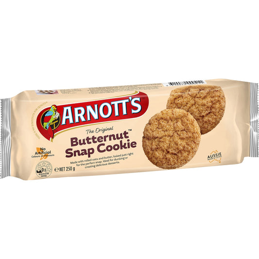 Fruitco Arnott's Arnott's Butternut Snap Cookie Plain Biscuits 250g