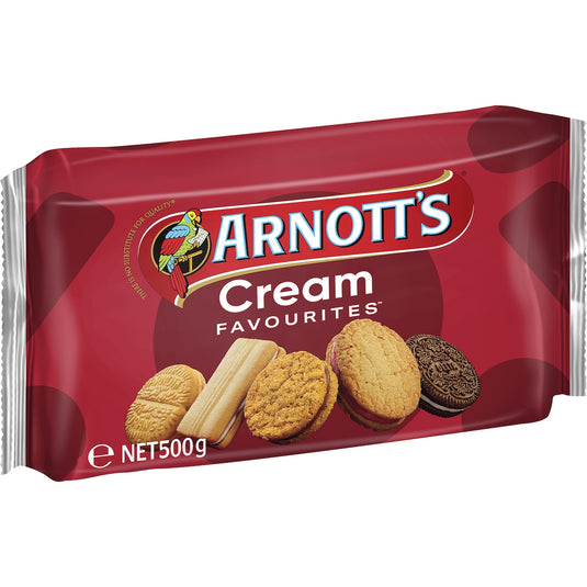 Fruitco Arnott's Arnott's Cream Favourites Assorted Biscuits 500g