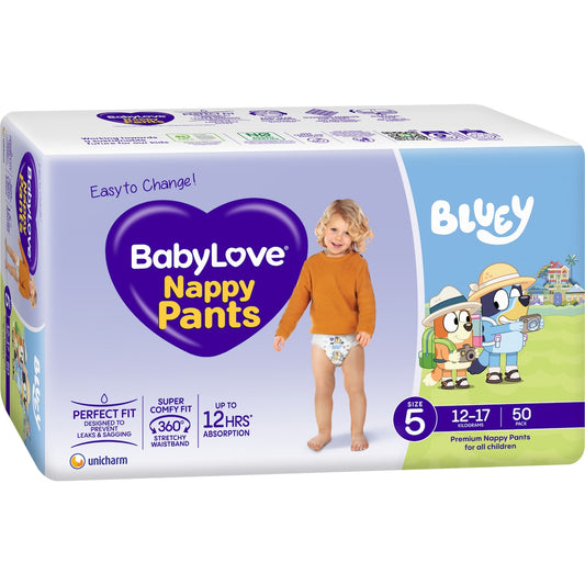 Fruitco Babylove Nappy Pants Size 5 (12-17kg) 50 Pack