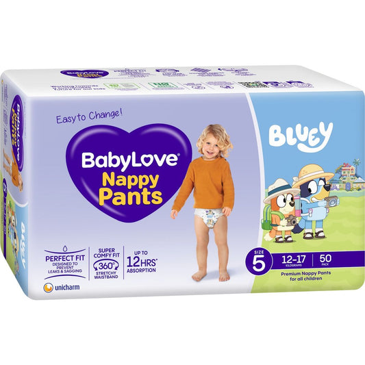 Fruitco Babylove Nappy Pants Size 5 (12-17kg) 50 Pack