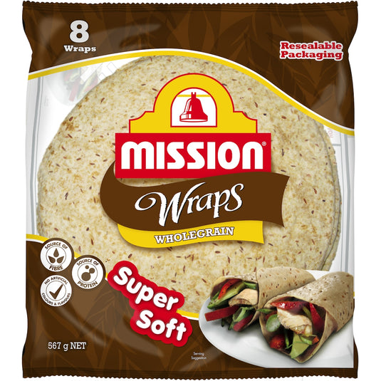 Fruitco Mission Wraps Wholegrain 8 Pack 567g