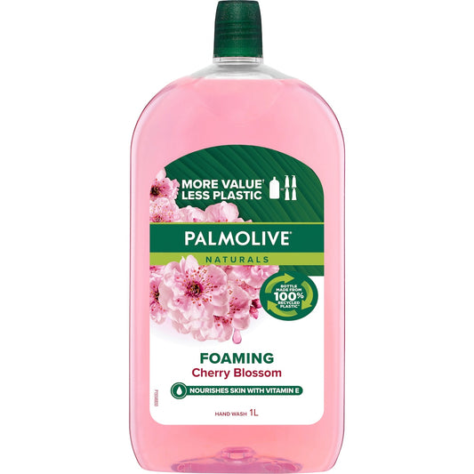 Fruitco Palmolive Foaming Liquid Hand Wash Refill Japanese Cherry Blossom 1l