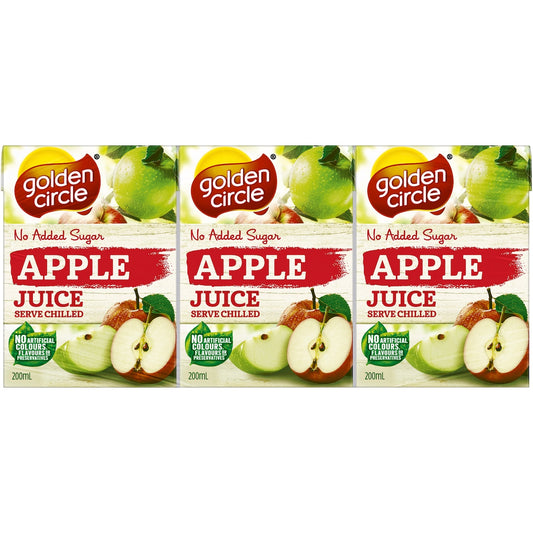 Fruitco Golden Circle Apple Juice No Added Sugar Popper Lunchbox Fruit Juices