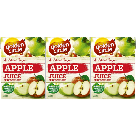 Fruitco Golden Circle Apple Juice No Added Sugar Popper Lunchbox Fruit Juices