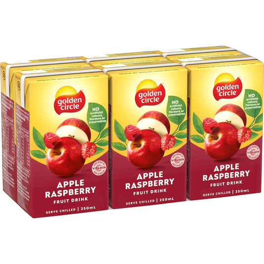 Fruitco Golden Circle Apple Raspberry Poppers Lunch Box Fruit Drink Multipack