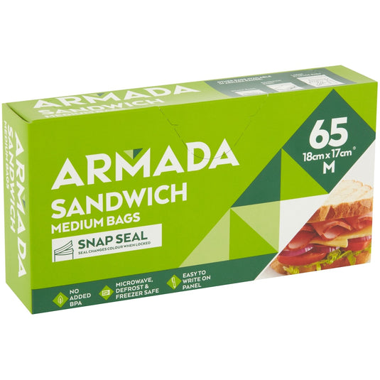 Fruitco Armada Resealable Sandwich Bags 65 Pack