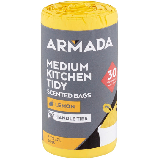 Fruitco Armada Medium Kitchen Tidy Bag Lavender/Lemon Scented 30 Pack