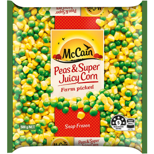 Fruitco McCain Mixed Vegetables Peas & Corn 500g