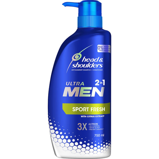 Fruitco Head & Shoulders 2-in-1 Shampoo & Conditioner Men Sport Fresh 750mL