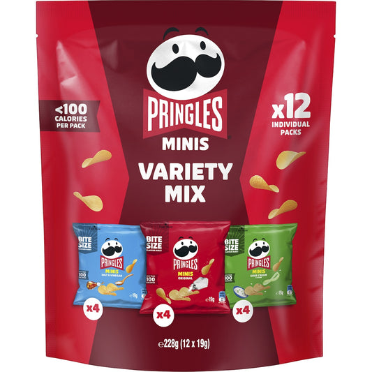 Fruitco Pringles Minis Variety Mix 12 Packs 228g