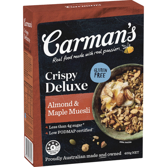 Fruitco Carman's Muesli Crispy Deluxe Almond & Maple 400g