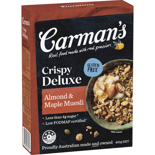 Fruitco Carman's Muesli Crispy Deluxe Almond & Maple 400g