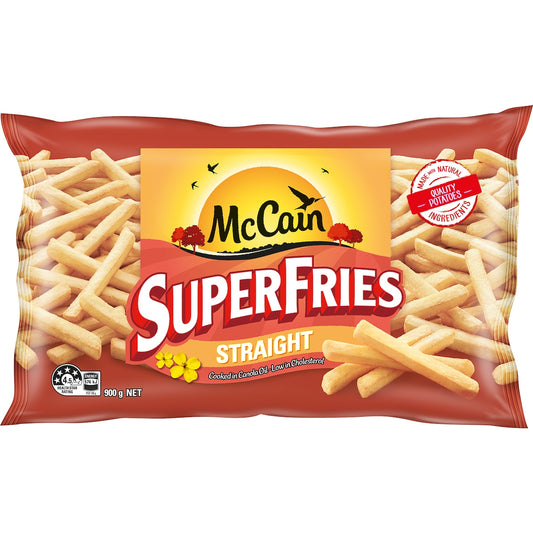 Fruitco McCain Superfries Straight Cut 900g