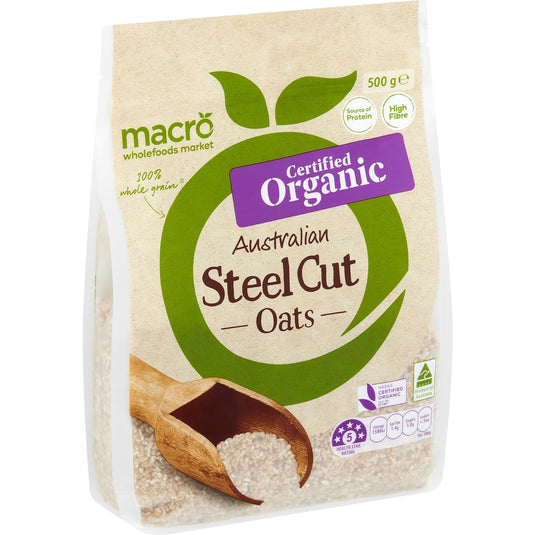 Fruitco Macro Organic Steel Cut Oats 500g