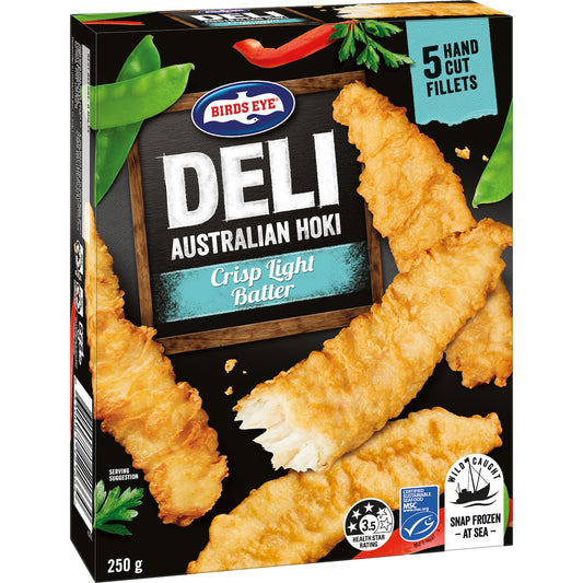 Fruitco Birds Eye Deli Australian Hoki Fillets Light Batter