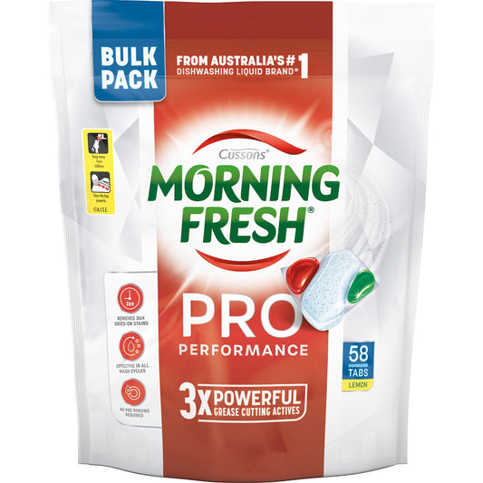 Fruitco Morning Fresh Pro Performance Dishwasher Tablets 58 pack