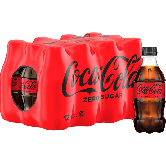 Fruitco Coca-Cola Zero Sugar Soft Drink Mini Bottles 12 x 300ml