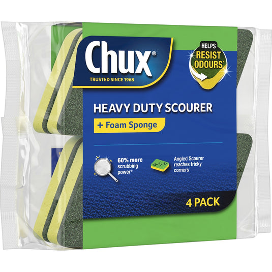 Fruitco Chux Heavy Duty Scourer Scrubs 4 Pack