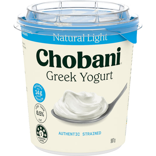 Fruitco Chobani Greek Yogurt Natural Light Plain 907g