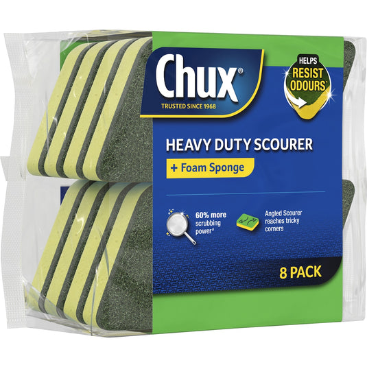 Fruitco Chux Heavy Duty Scourer Scrubs 8 Pack