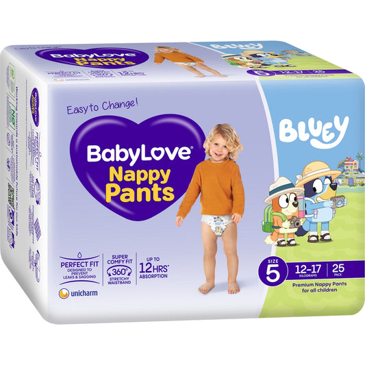 Fruitco Babylove Nappy Pants Size 5 (12-17kg) 25 Pack