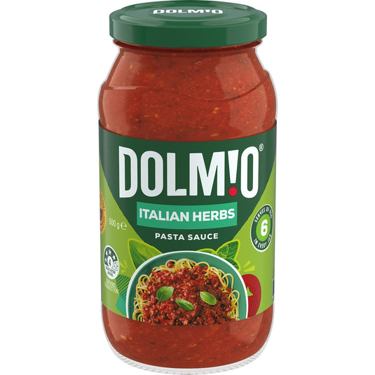 Fruitco Dolmio Extra Italian Herbs Tomato Pasta Sauce 500g