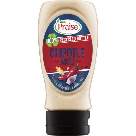 Fruitco Praise Aioli Mayonnaise Deli Style Chipotle 250ml